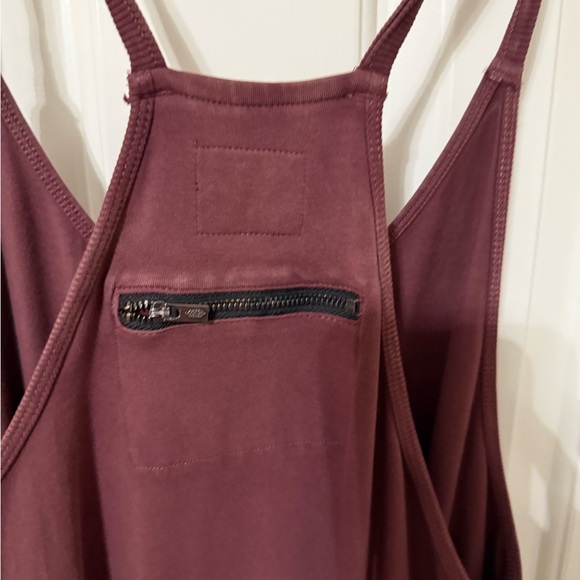 Fomovement Burgundy Jumpsuit - Picture 4 of 5